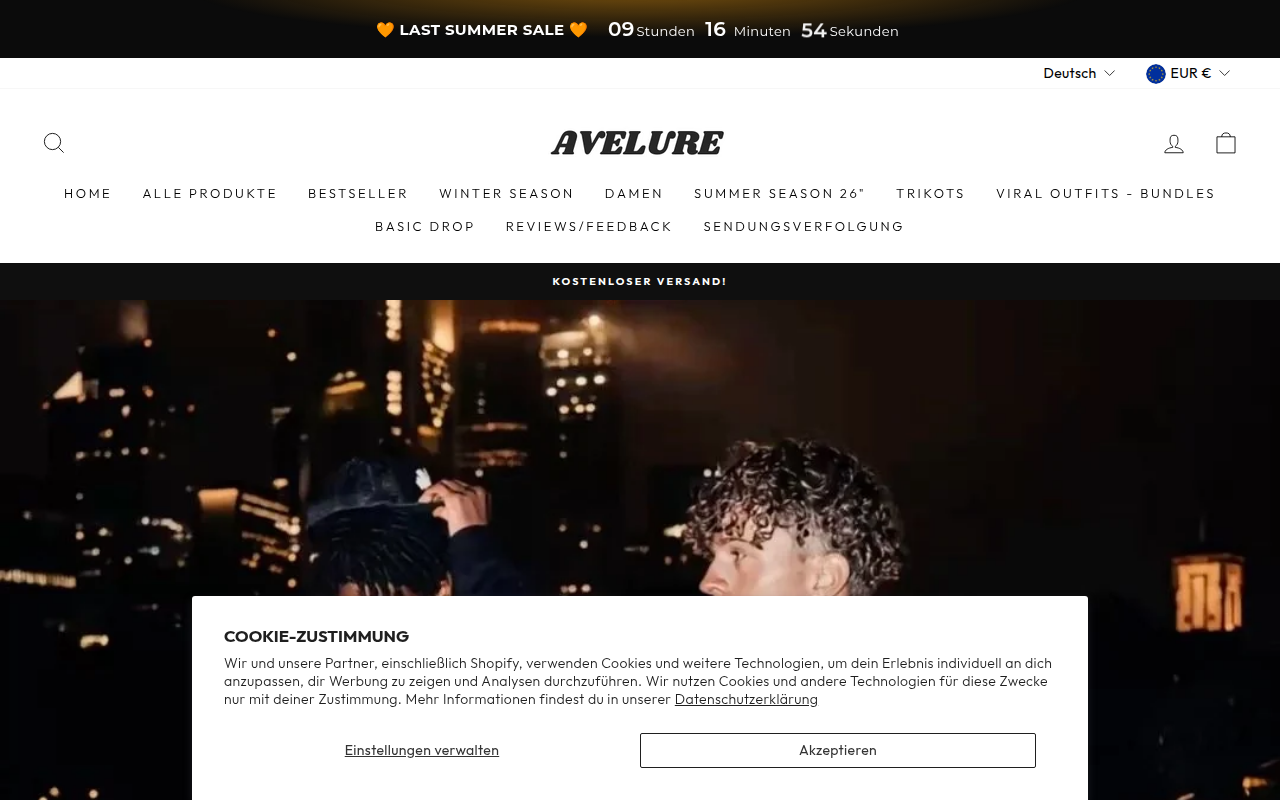 Screenshot van avelure-shop.de