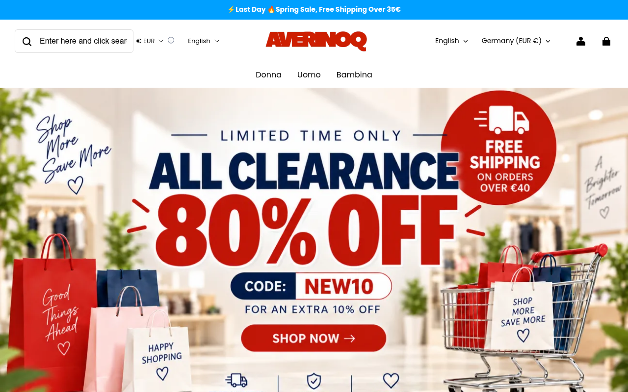 Screenshot van averinoq.com