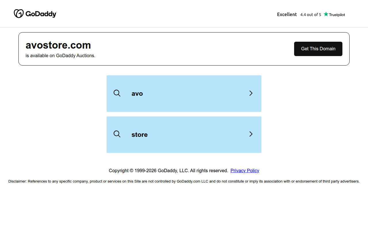 Screenshot van avostore.com