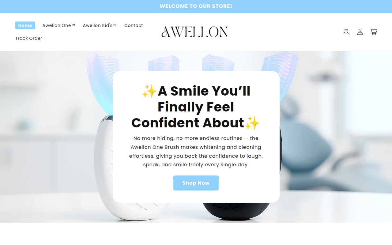 Screenshot van awellon.com