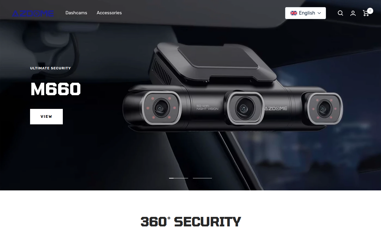 Screenshot van azdome.eu