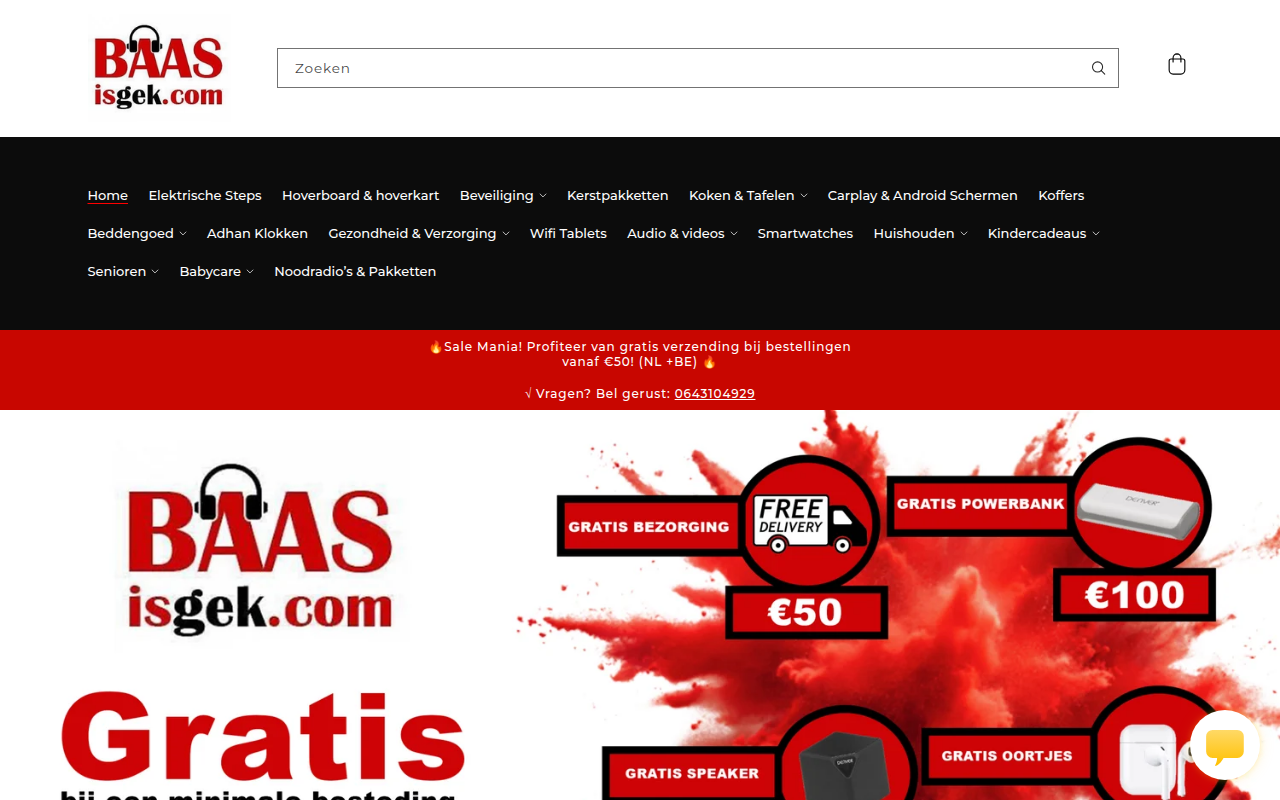 Screenshot van baasisgek.com