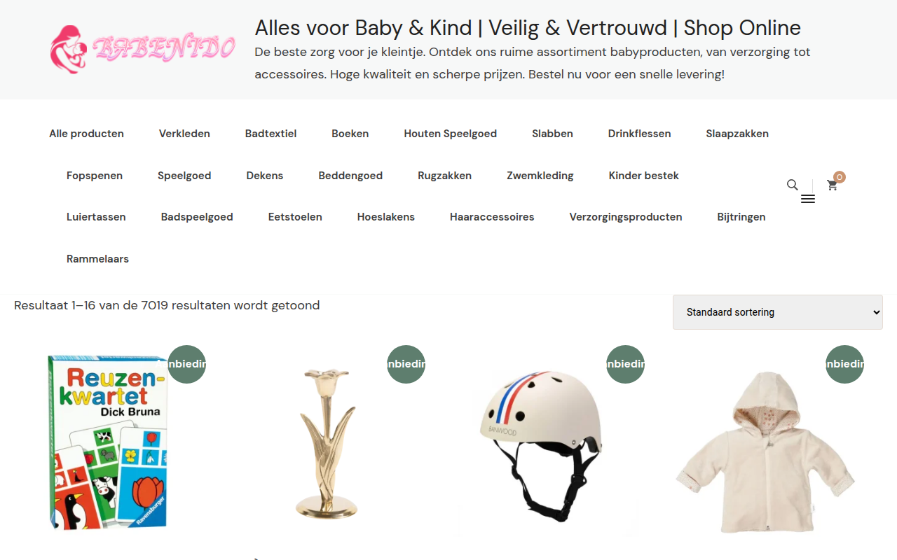 Screenshot van babenido.com