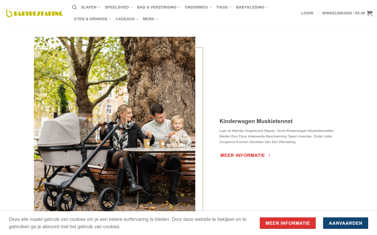 Screenshot van babybesparing.com