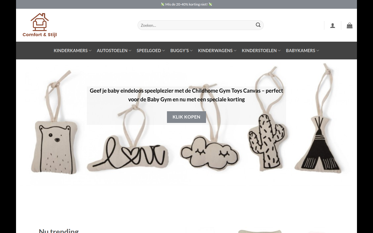 Screenshot van babyland-nl.com