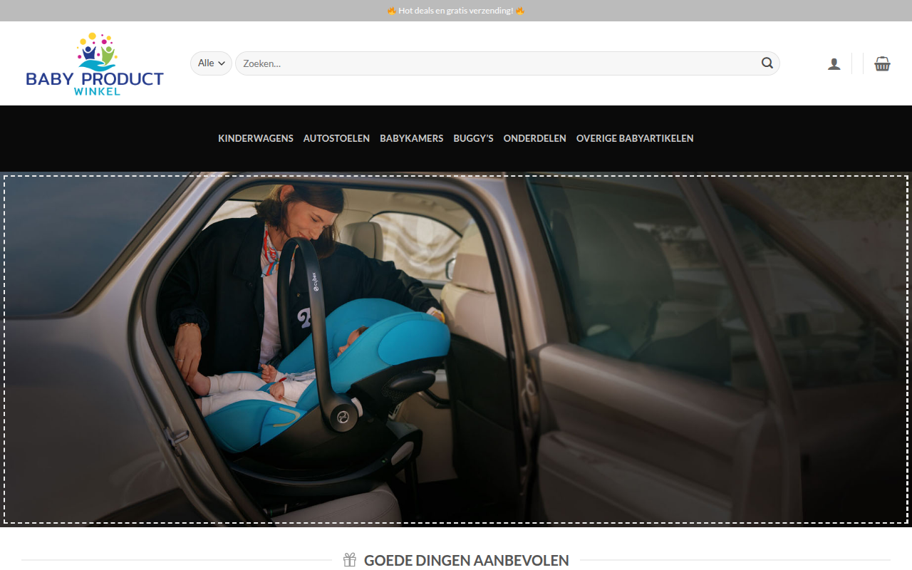Screenshot van babymax-nl.com