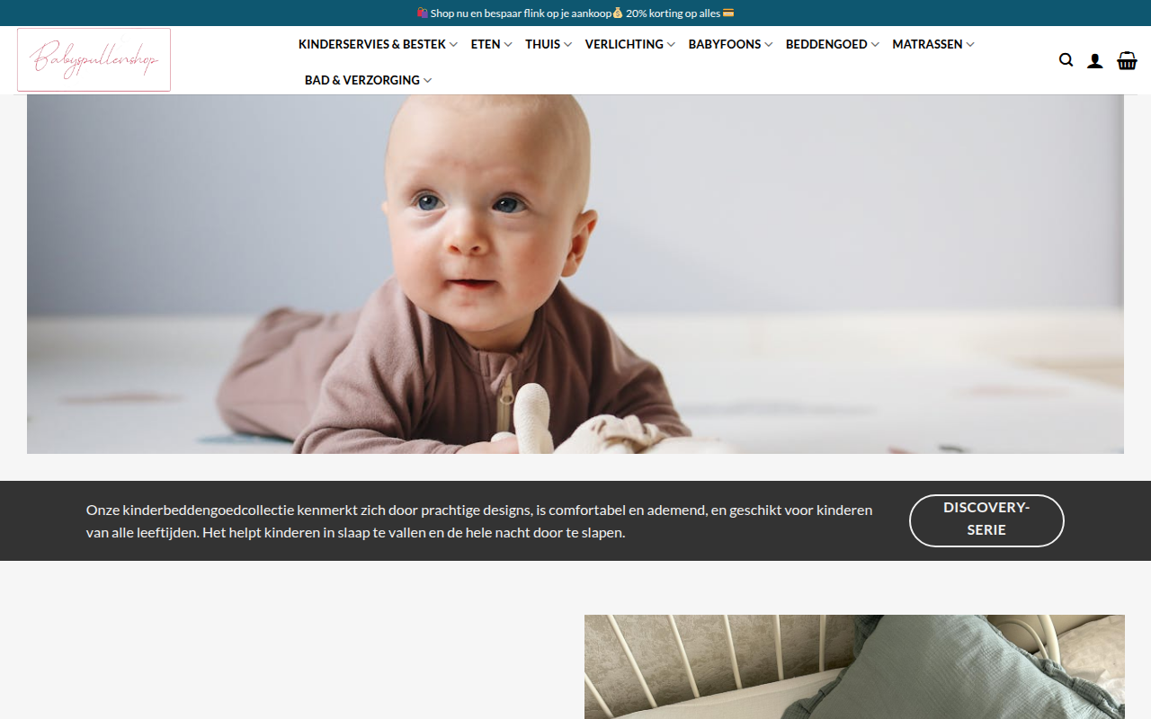 Screenshot van babyspullenshop.com