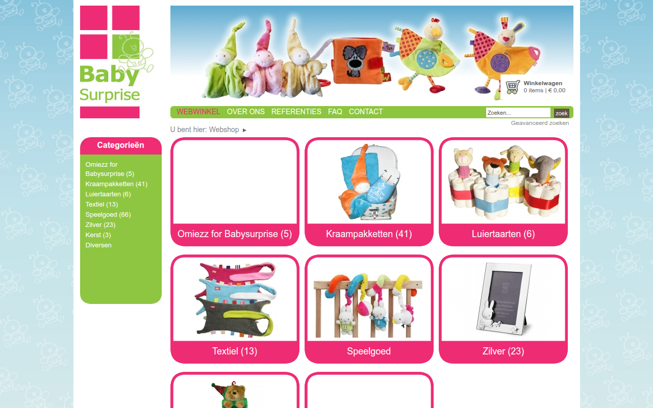 Screenshot van babysurprise.nl