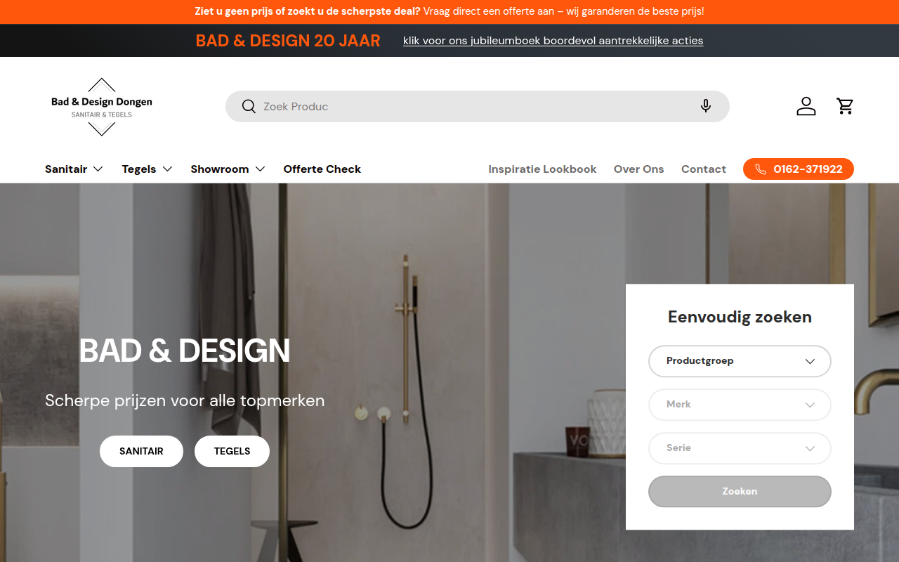 Screenshot van bad-design.nl