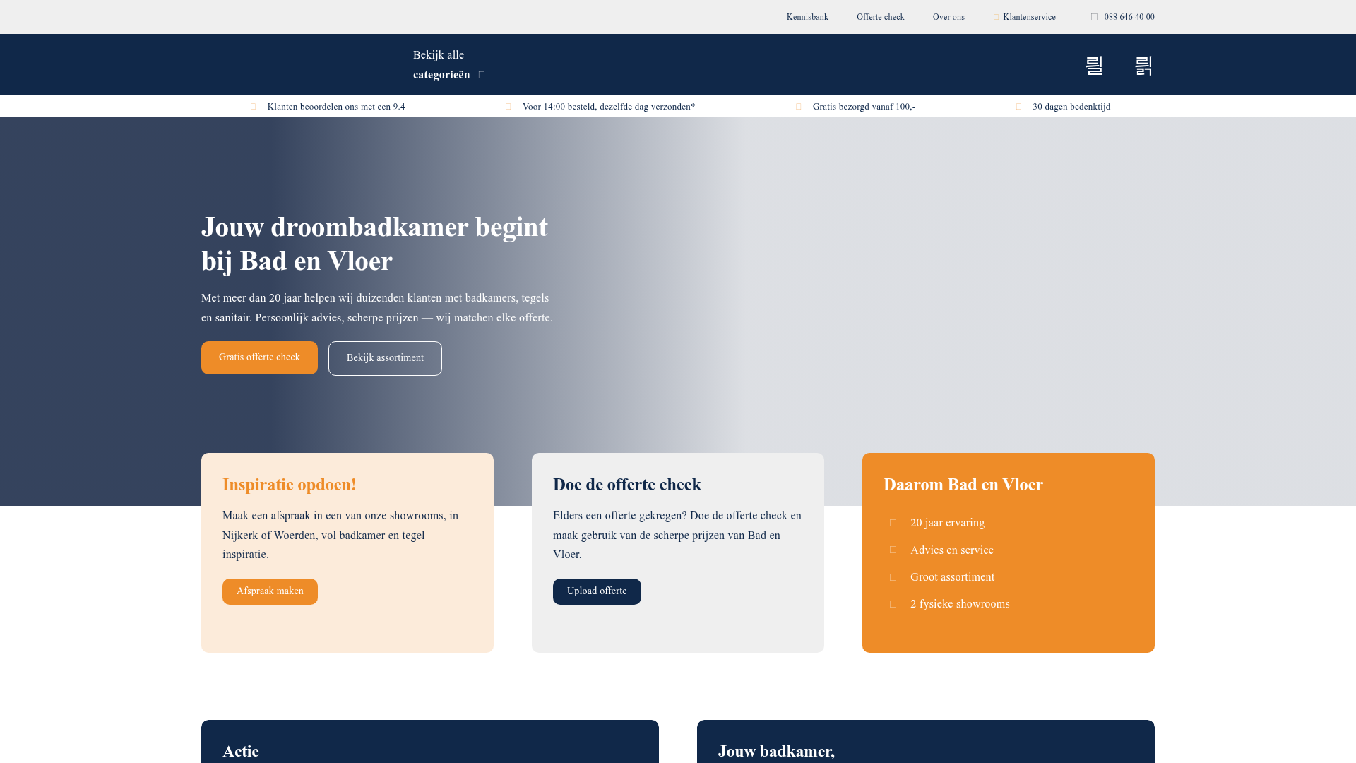 Screenshot van badenvloer.nl