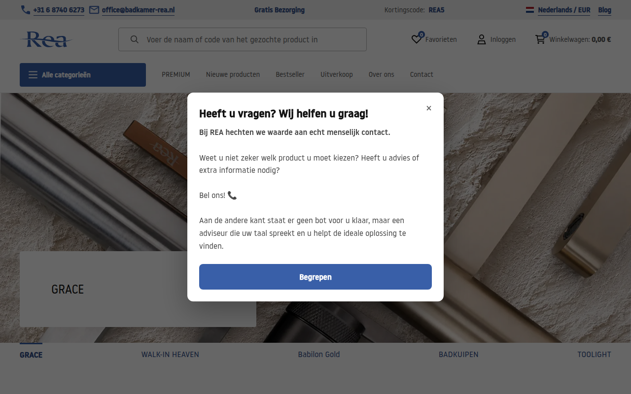 Screenshot van badkamer-rea.nl