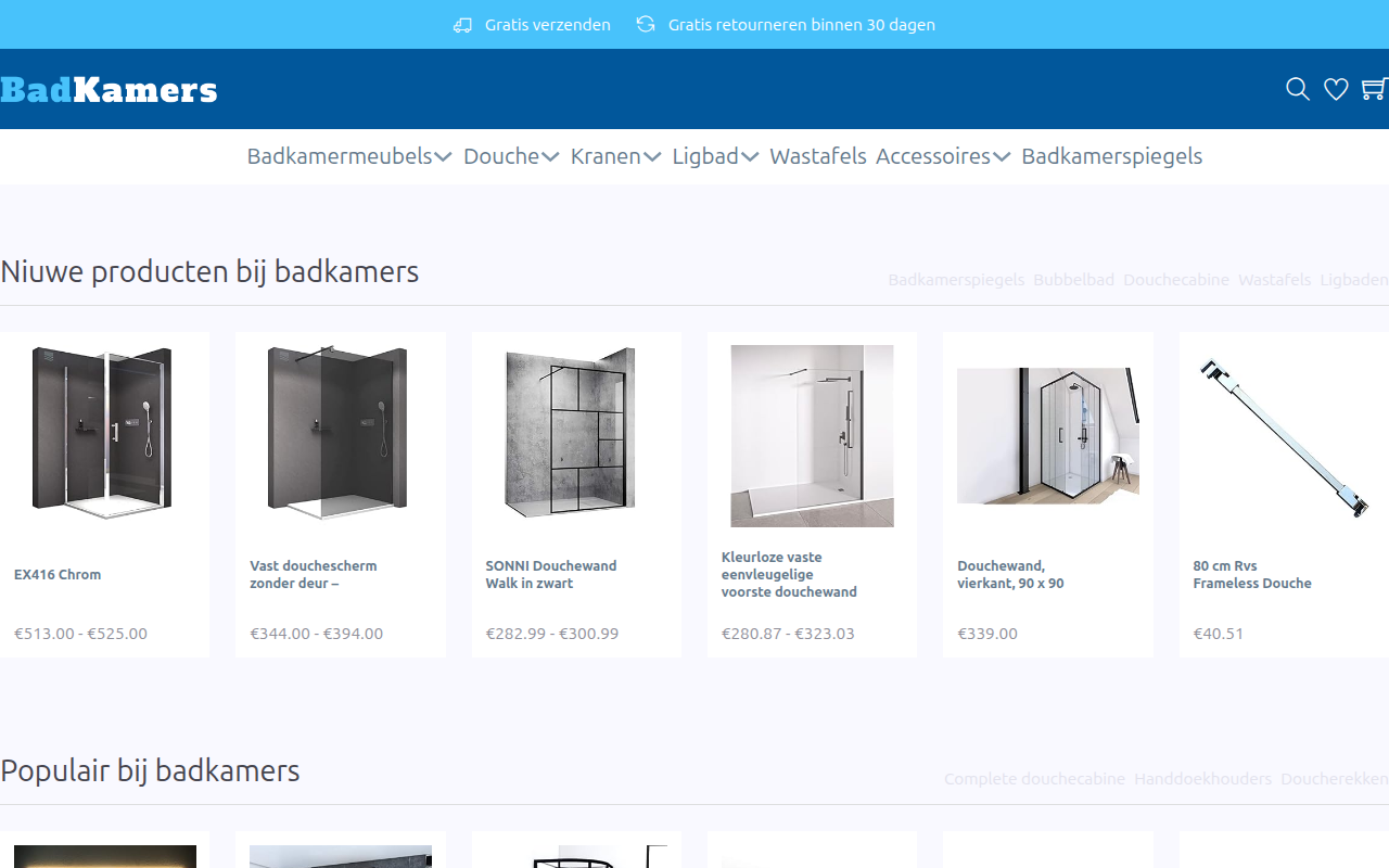Screenshot van badkamers.nu