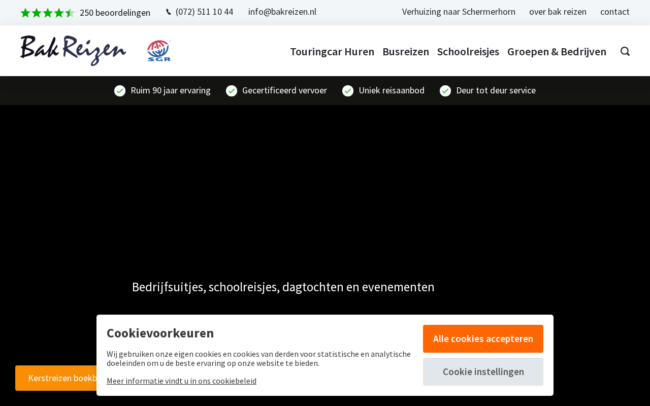 Screenshot van bakreizen.nl