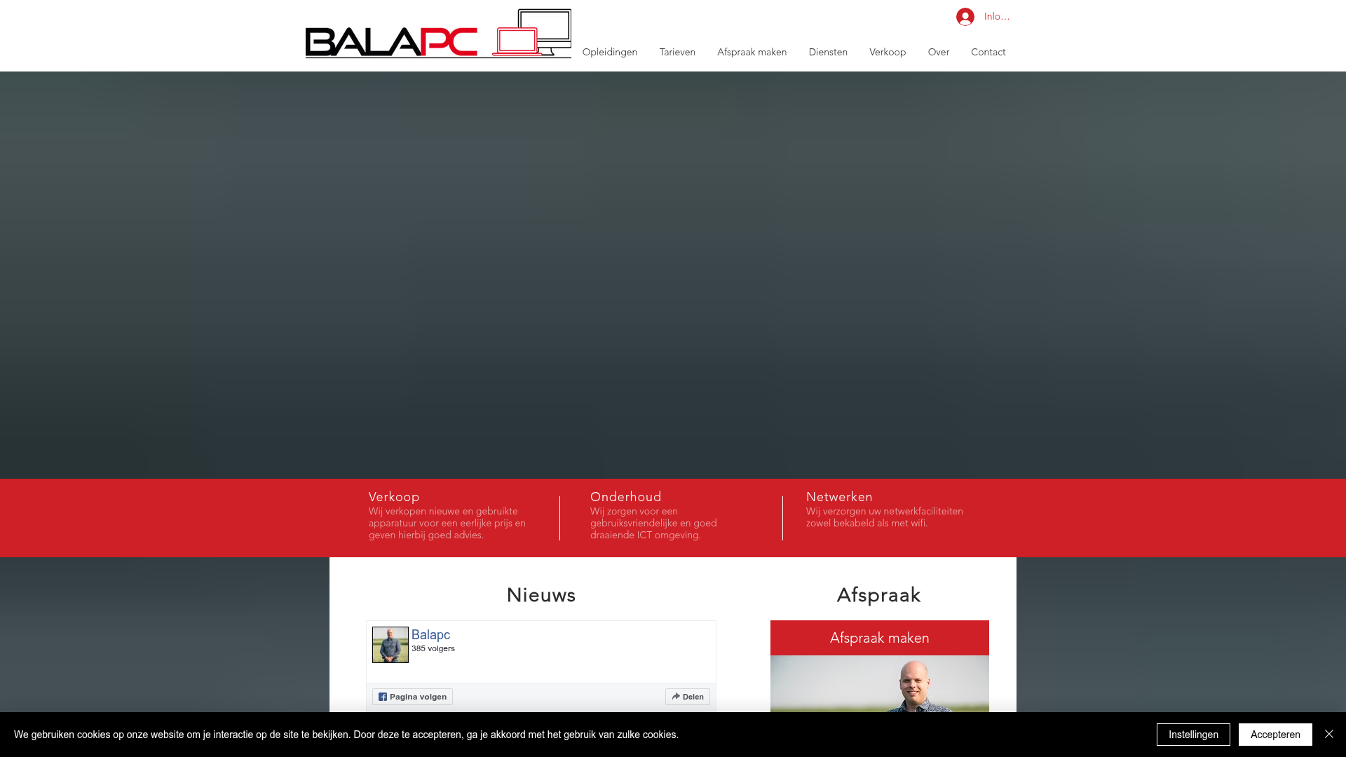 Screenshot van balapc.nl