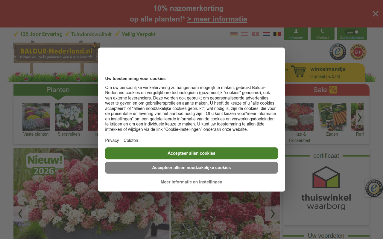Screenshot van baldur-nederland.nl