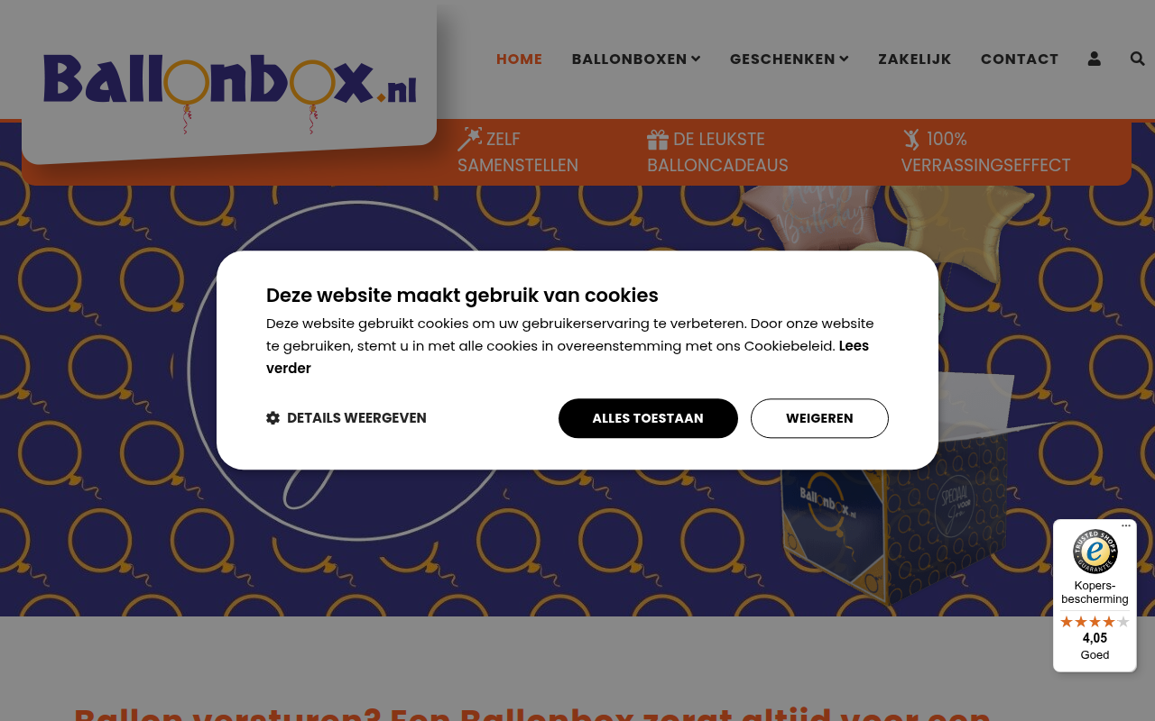 Screenshot van ballonbox.nl