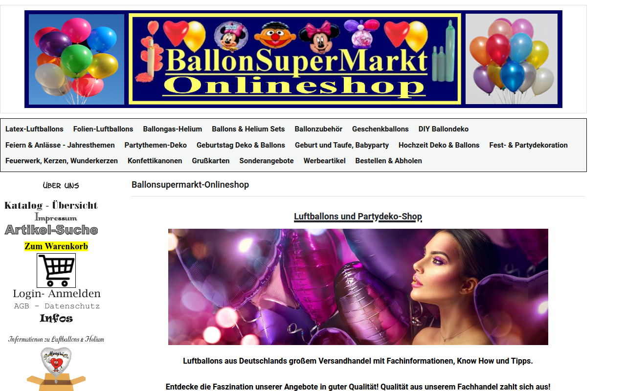 Screenshot van ballonsupermarkt-onlineshop.de