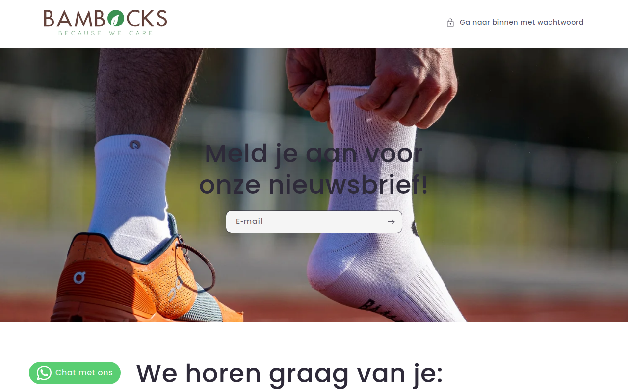 Screenshot van bambocks.nl