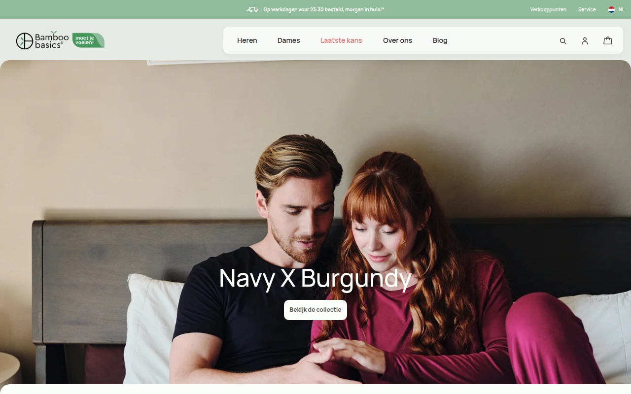 Screenshot van bamboobasics.com