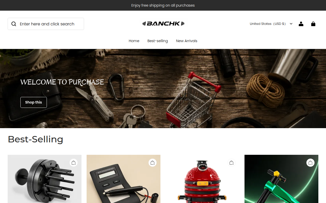 Screenshot van banchk.com