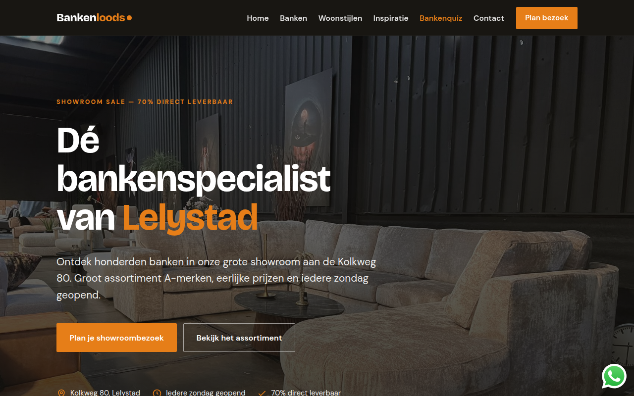 Screenshot van www.bankenloods.nl