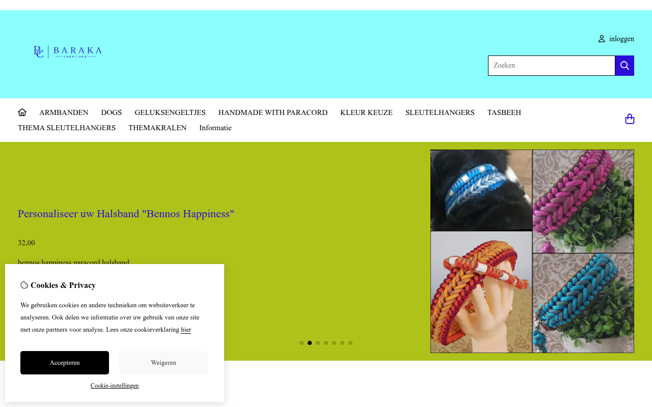 Screenshot van baraka-creations.nl