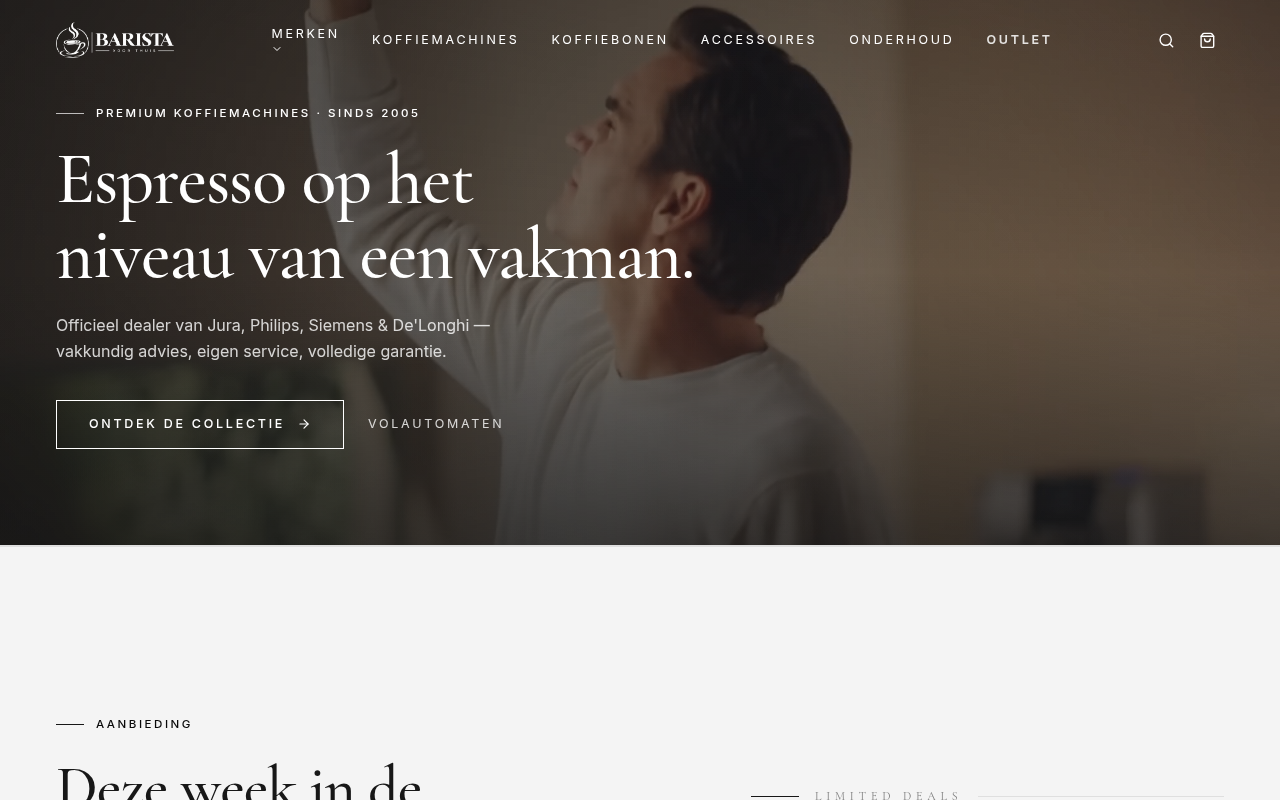 Screenshot van baristavoorthuis.nl