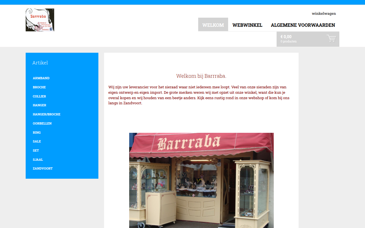 Screenshot van barrraba.nl