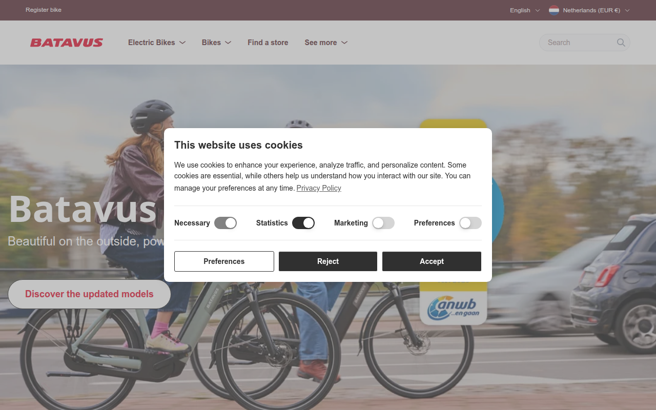 Screenshot van batavus.com