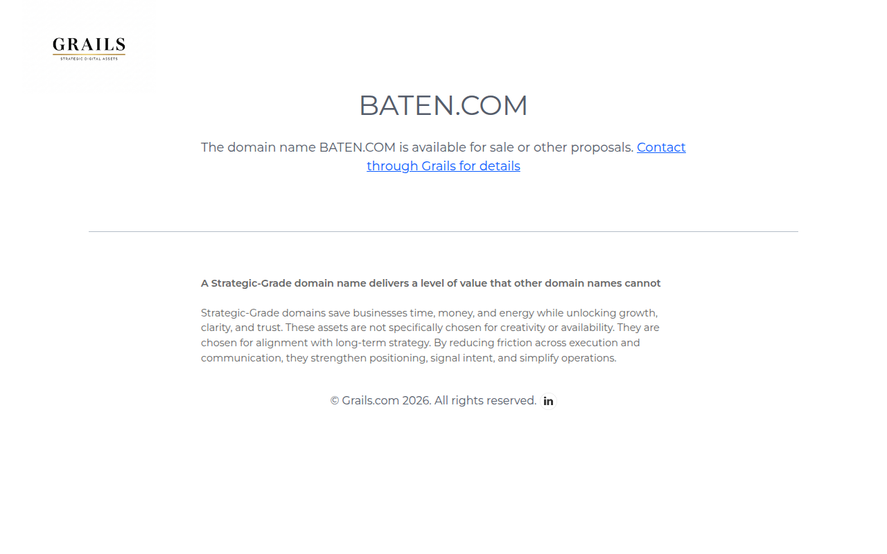 Screenshot van baten.com