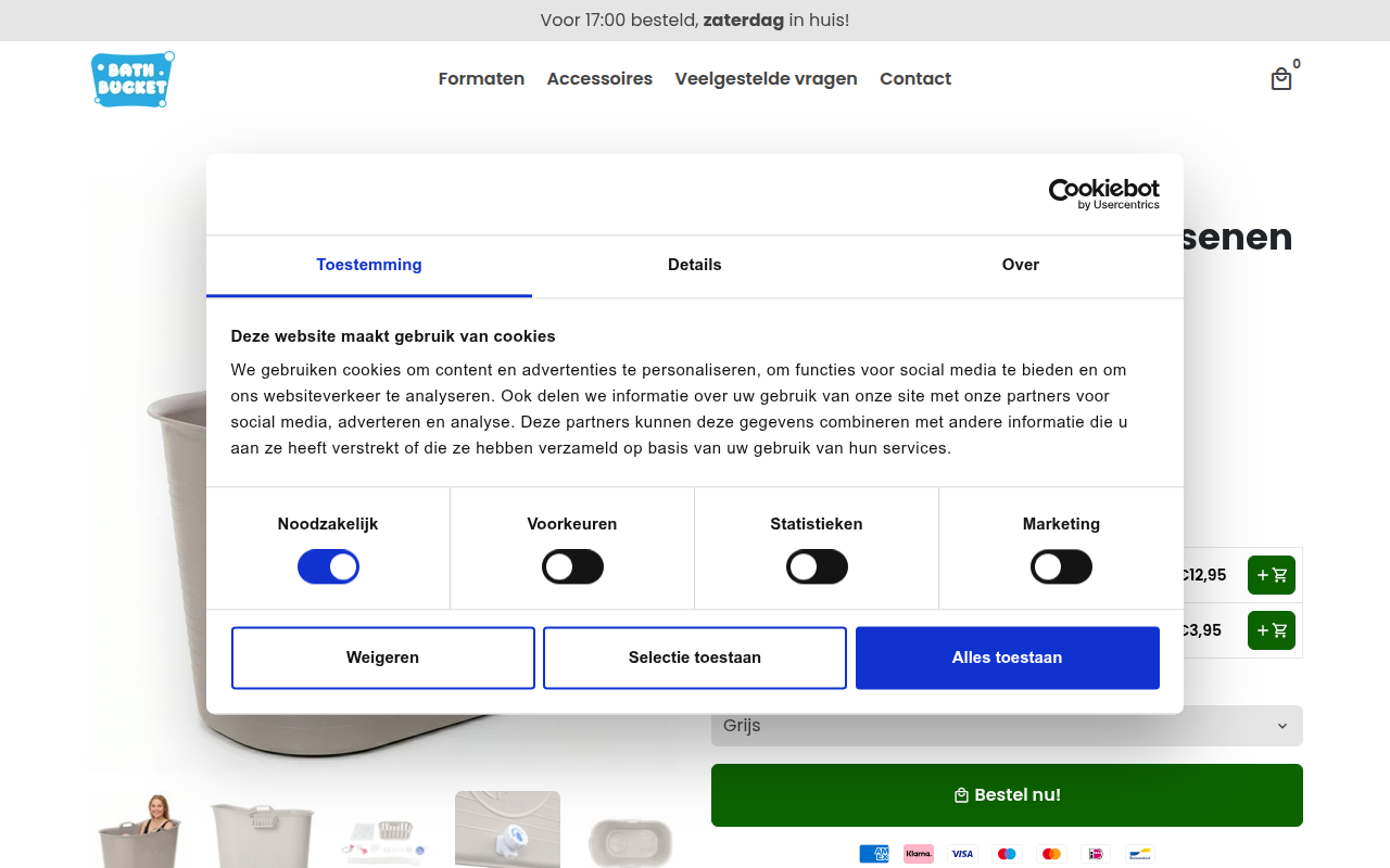 Screenshot van bathbucket.nl