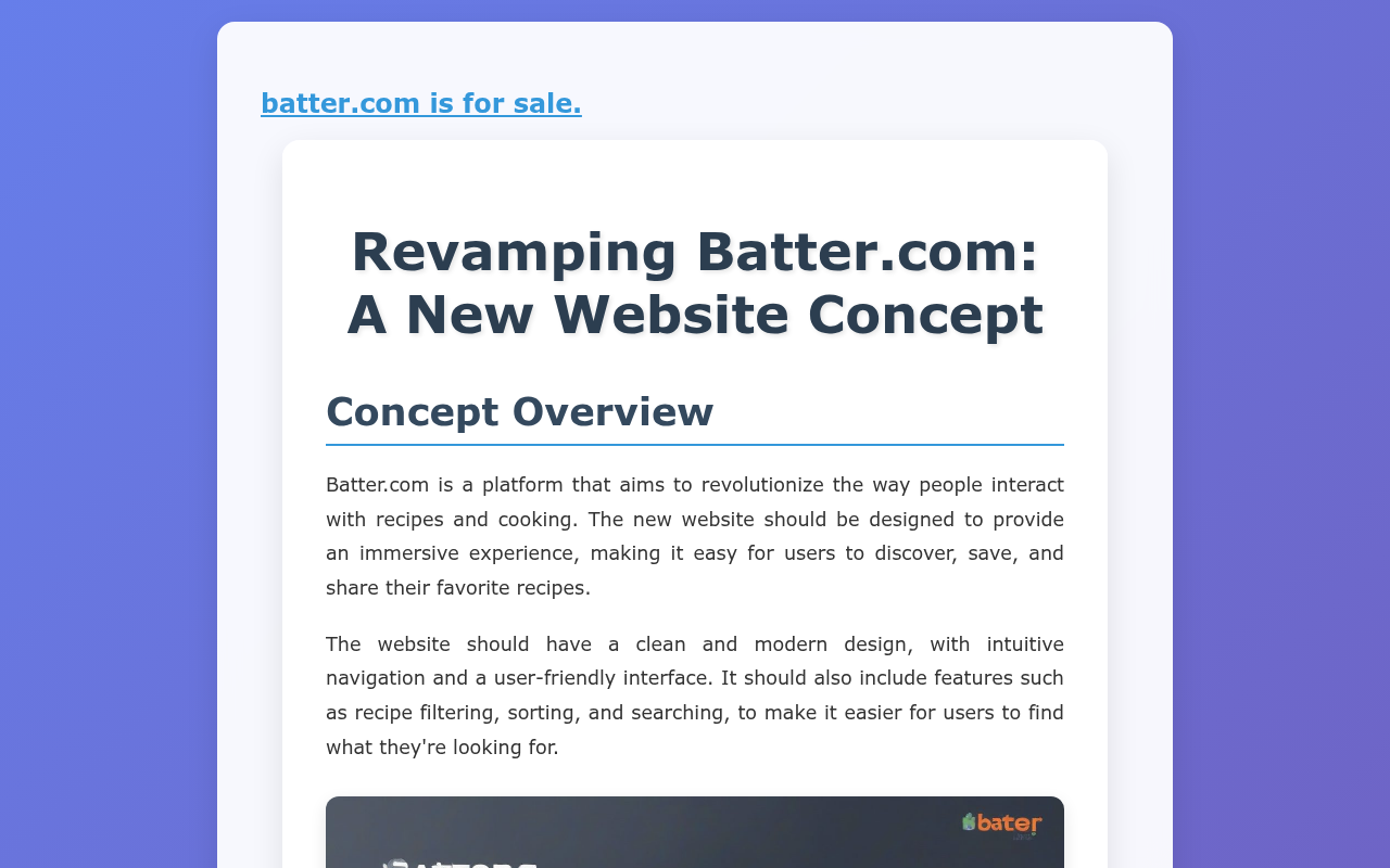 Screenshot van batter.com