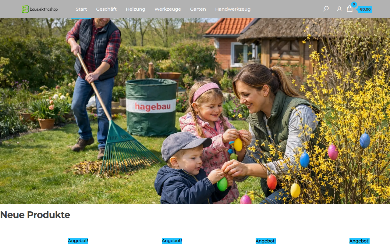 Screenshot van bauelektroshop.com