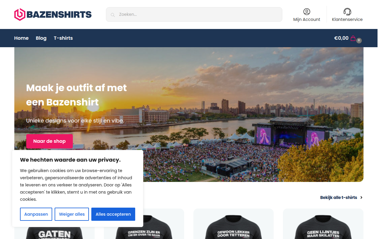 Screenshot van Bazenshirts