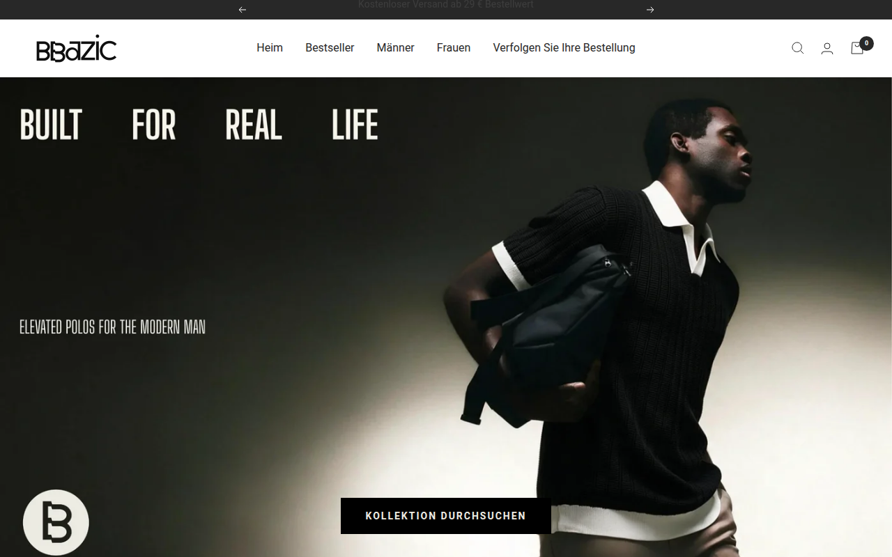 Screenshot van bbazic.com