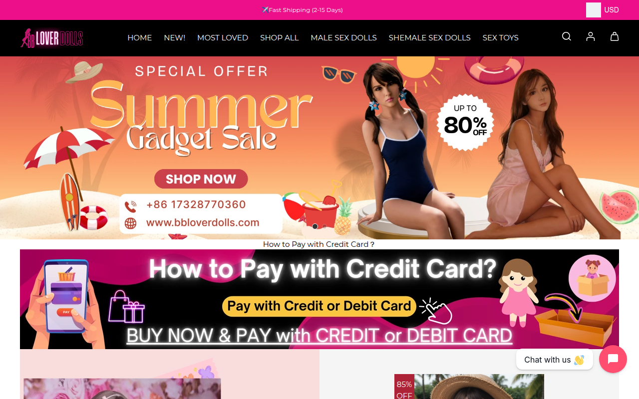 Screenshot van bbdollstodoor.com