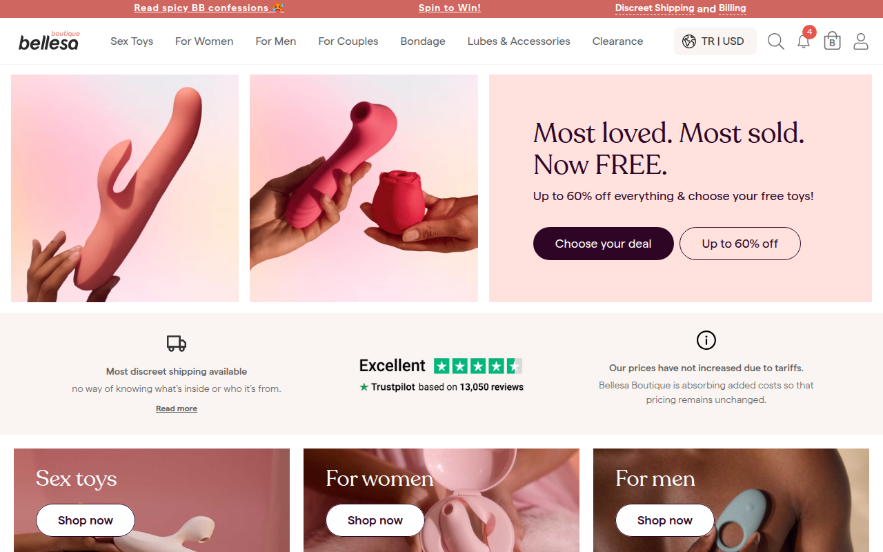 Screenshot van bboutique.co