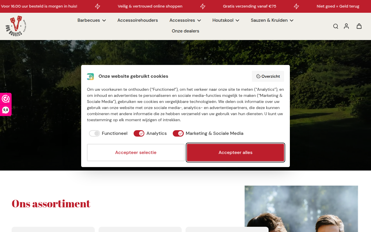 Screenshot van bbqbuddies.nl