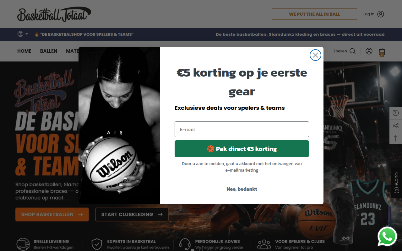Screenshot van bbtshop.nl