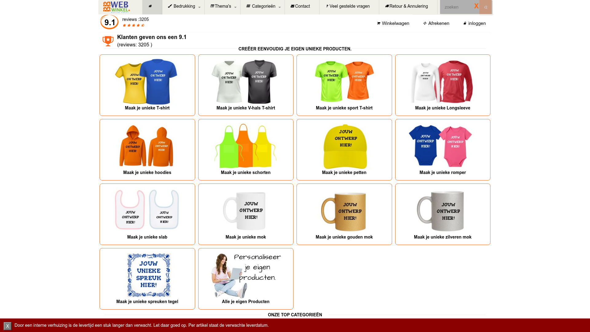 Screenshot van bbwebwinkel.nl