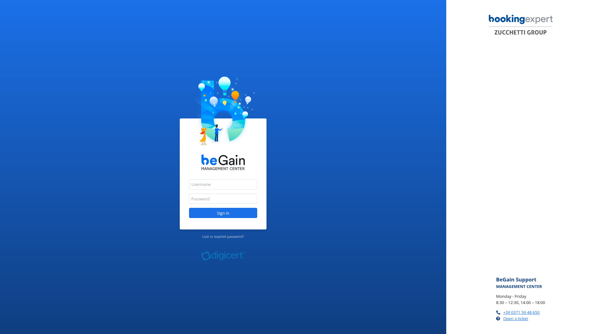 Screenshot van be.bookingexpert.it