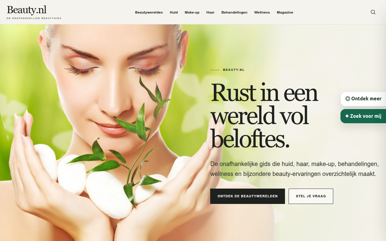 Screenshot van beauty.nl