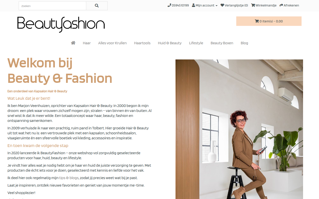 Screenshot van beautyfashion.store