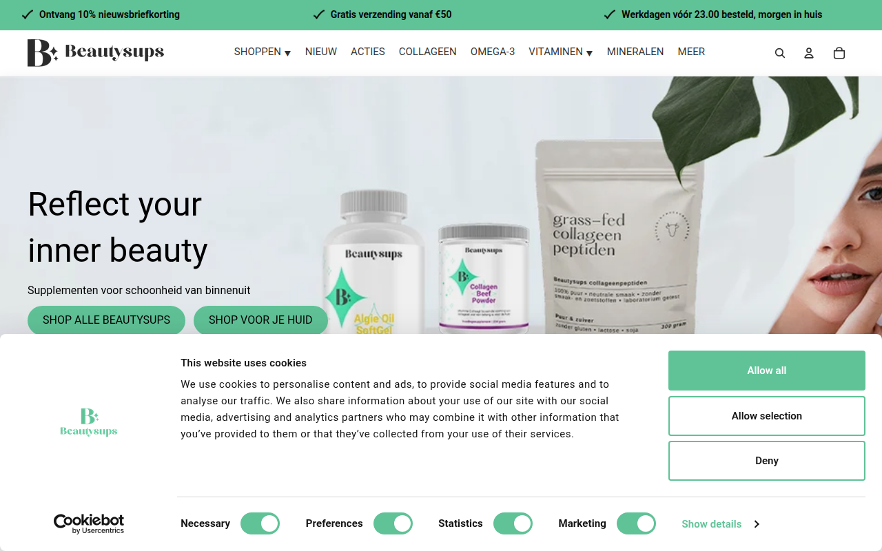 Screenshot van beautysups.com