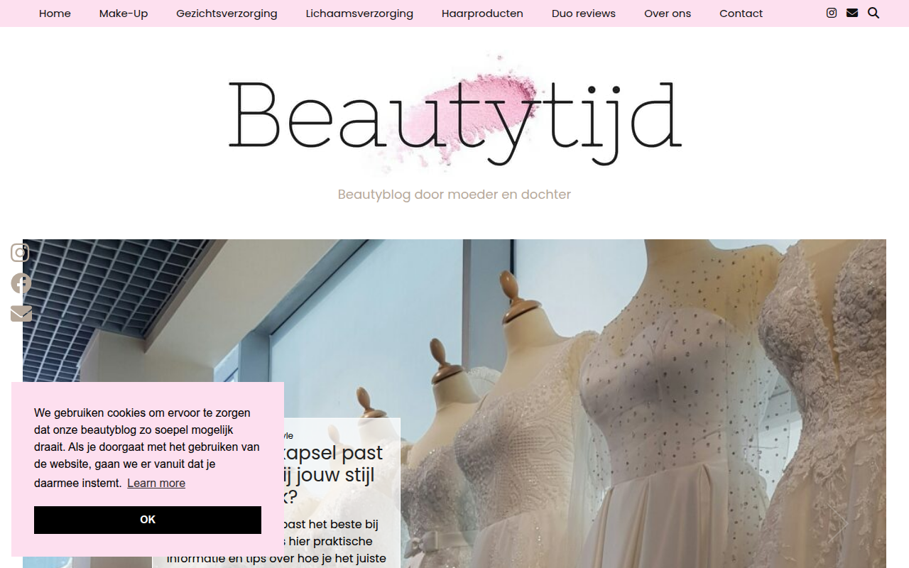 Screenshot van beautytijd.nl