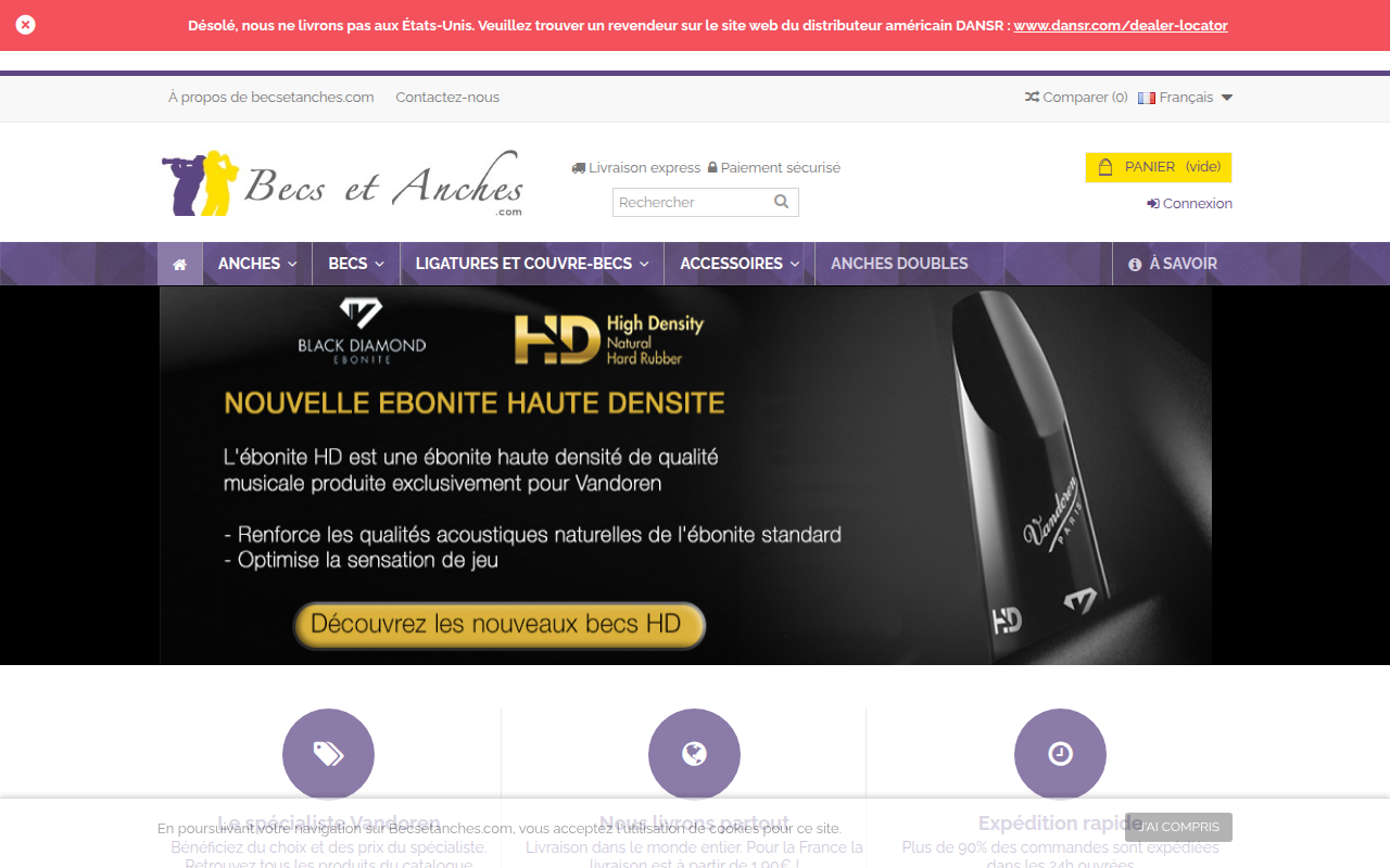 Screenshot van becsetanches.com