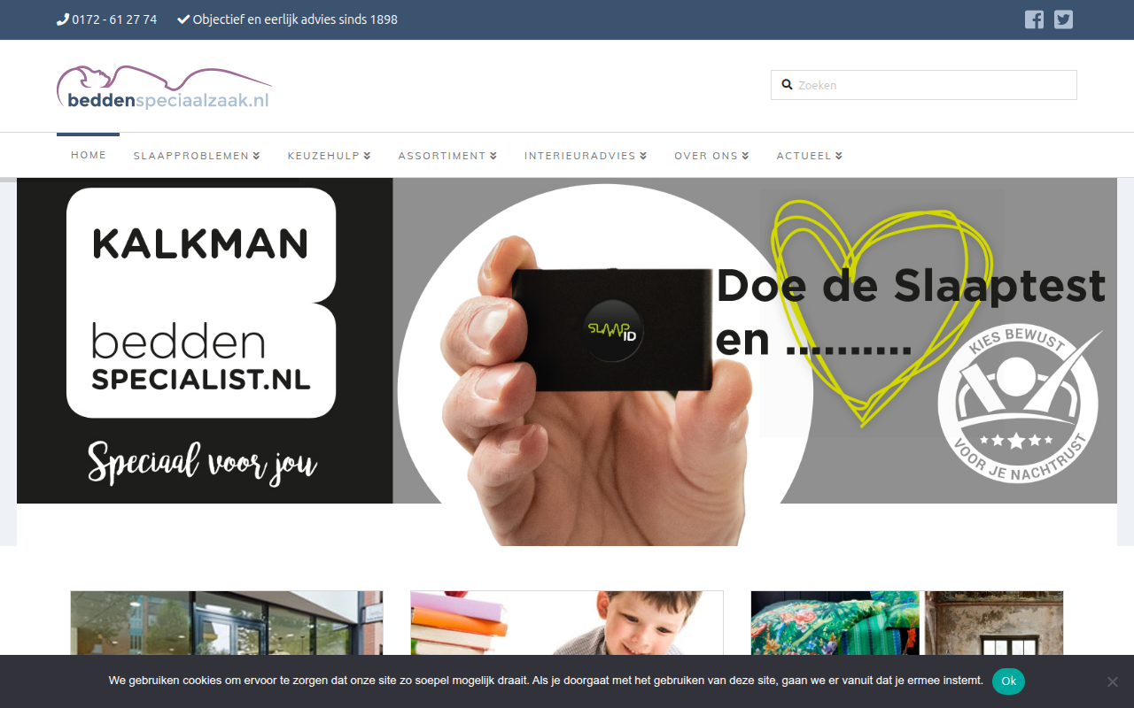 Screenshot van beddenspeciaalzaak.nl