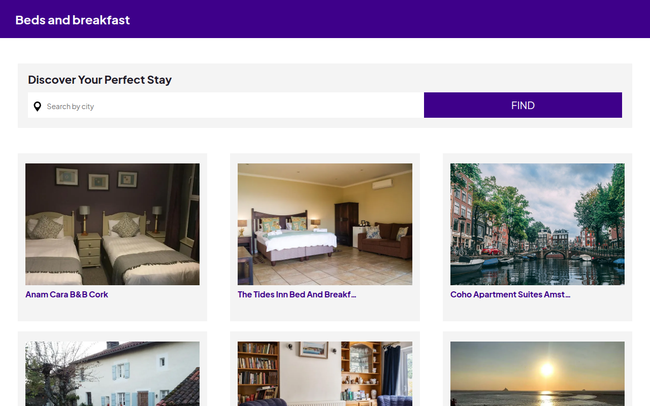 Screenshot van beds-and-breakfast.com