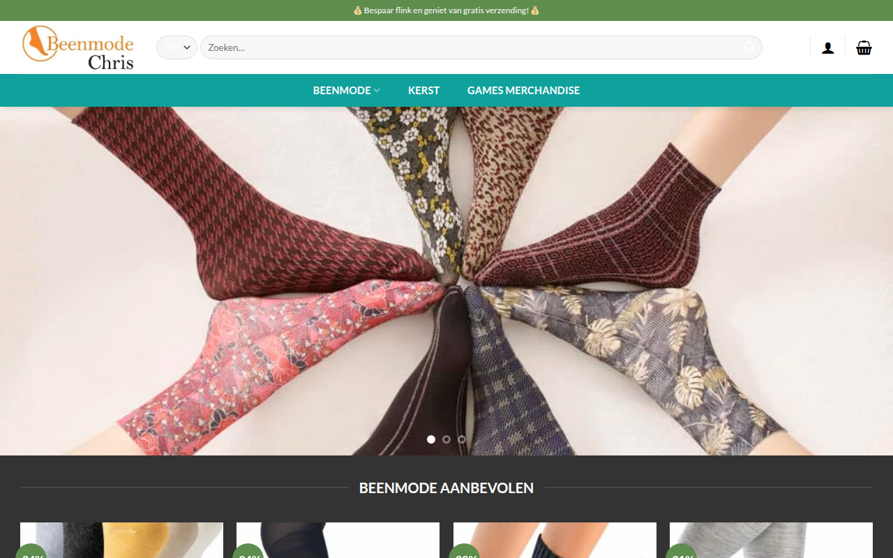 Screenshot van beenmodeverkoop.com
