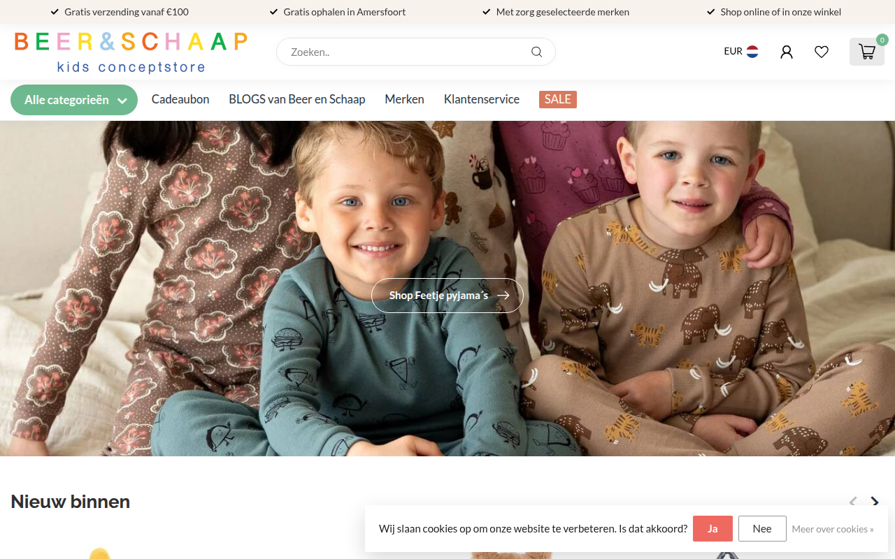 Screenshot van beerenschaap.nl